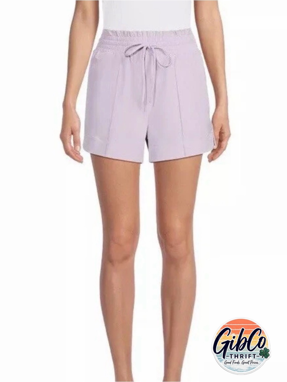 NO BOUNDARIES | SIZE LARGE | ELASTIC WASTE SHORTS | PURPLE DAHLIA